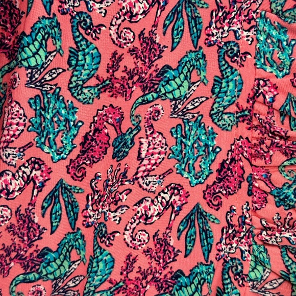 Simply Southern Tiered Ruffle Seahorse Maxi Dress-NWT-Size Large - Picture 6 of 6